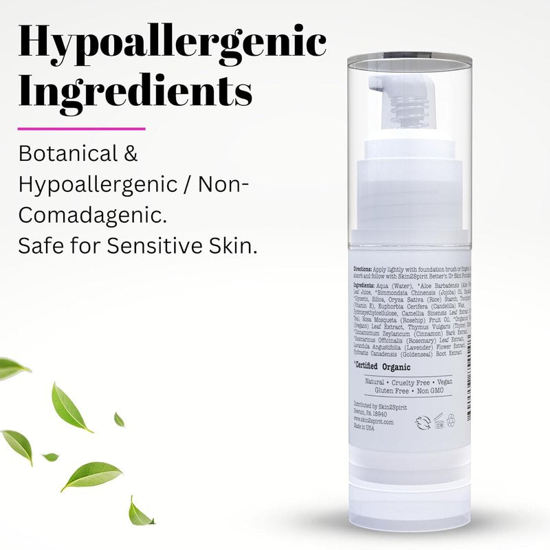 Better'n Ur Skin Mineral Makeup Primer - Natural Vegan Hydrating Formula | Lightweight & Non-Greasy - 1 oz.