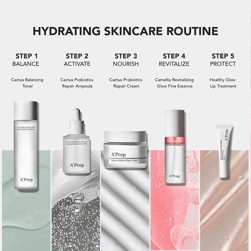 A'Prep Cactus Probiotics Ampoule 30ml – Deep Hydrating to Get Glow Skin | Jeju Cactus Extract, Panthenol, Strengthens Skin Barrier & Soothes Dry, Sensitive Skin | Korean Facial Serum 30ml