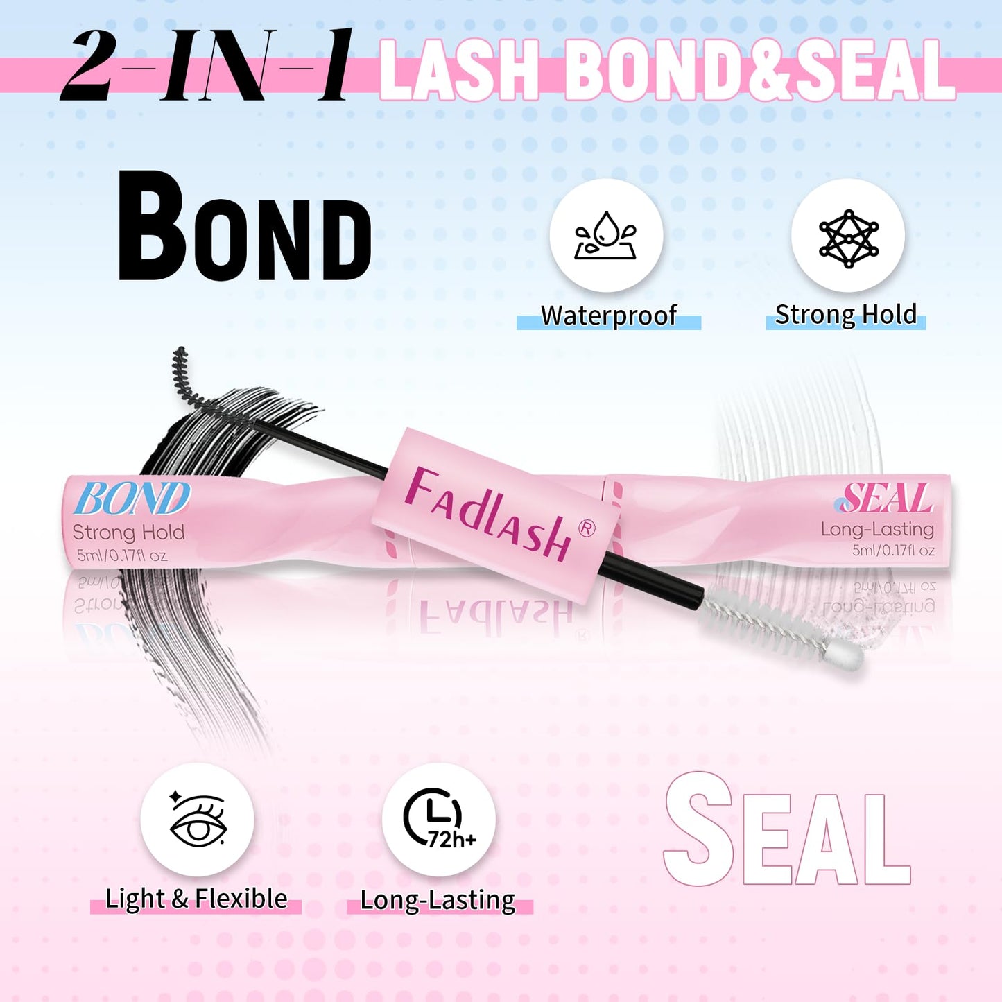 DIY Lash Extension Kit Bulk Packs D Curl Volume Eyelash Clusters Wispy Natural Individual Eyelashes with Lash Bond and Seal, and Lashes Tweezers for Beginners