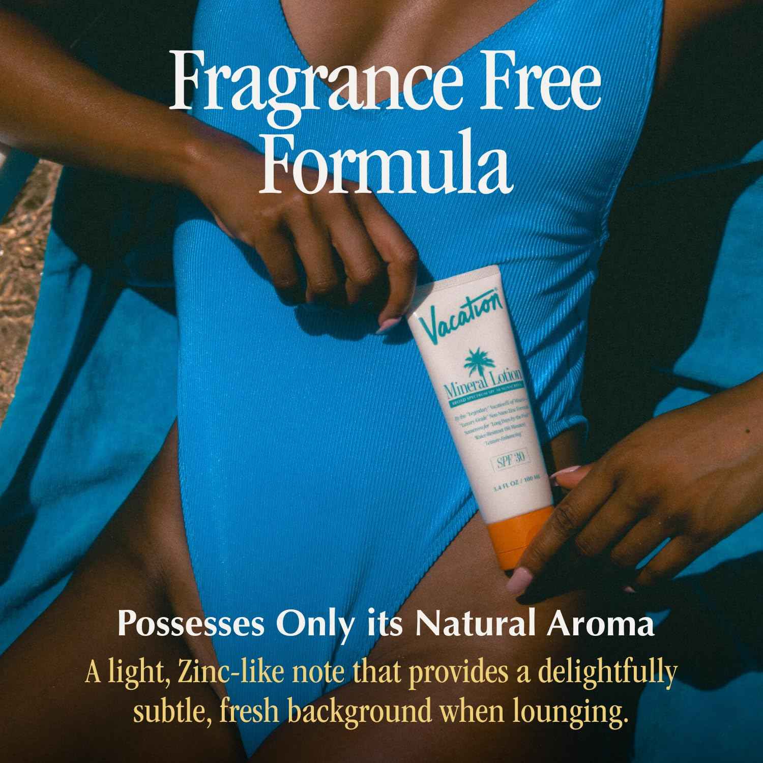 Vacation Mineral Lotion Sunscreen SPF 30 & Air Freshener Bundle, Non-Nano Zinc Oxide Formula, No White Cast, Water-Resistant, Dermatologist-Tested, Vegan, Travel Size, 3.4 Fl. Oz.