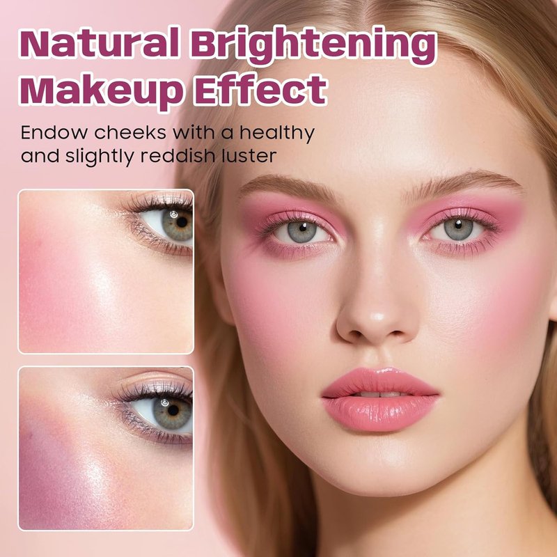 Gradient Blush for Cheeks - 2 Pcs Cream Blush Set | Luxuriously Creamy, Blendable Color & Long-Lasting Finish