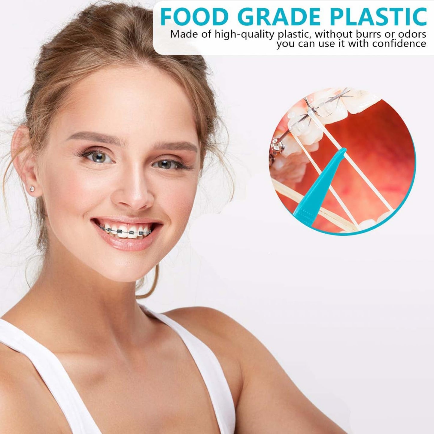 SenseYo Colorful Dental Elastic Braces Rubber Bands - 200 Pcs Orthodontic Tool | Pack of 2