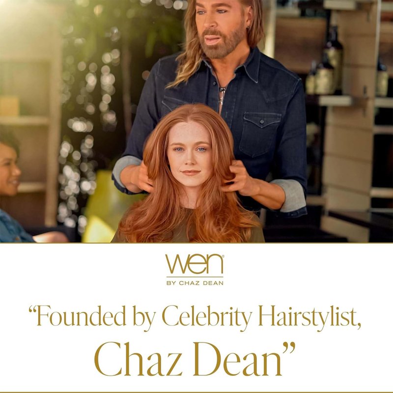 WEN by Chaz Dean Styling Creme - Styling Cream, Hair Straightener Cream for Frizzy Hair, Anti Frizz Hair Product for Styling Wavy, Curly, Straight Hair, for Men & Women - Tea Tree, 6 Fl Oz (Pack of 1)