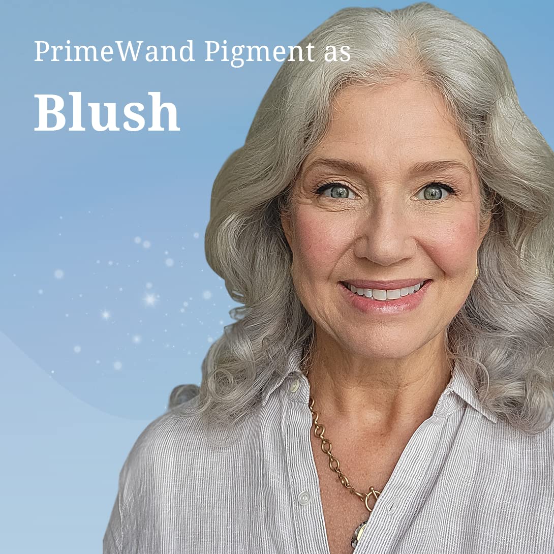PrimeWand Pigment Makeup Stick - Natural Pro-Age Contour & Blush for Mature Women | Versatile Blush, Lipstick & Contour
