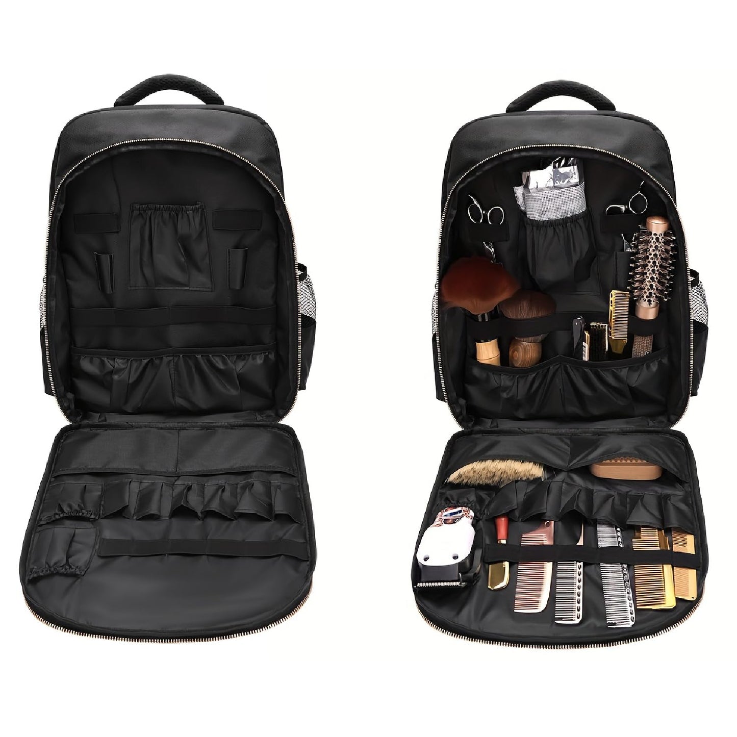 Barber Travel Bag Backpack BAEBERPLAN Large Organizer for Barbers Clippers and Supplies Portable Hairstylist Clipper Hairdresser Bag Backpack (Red)