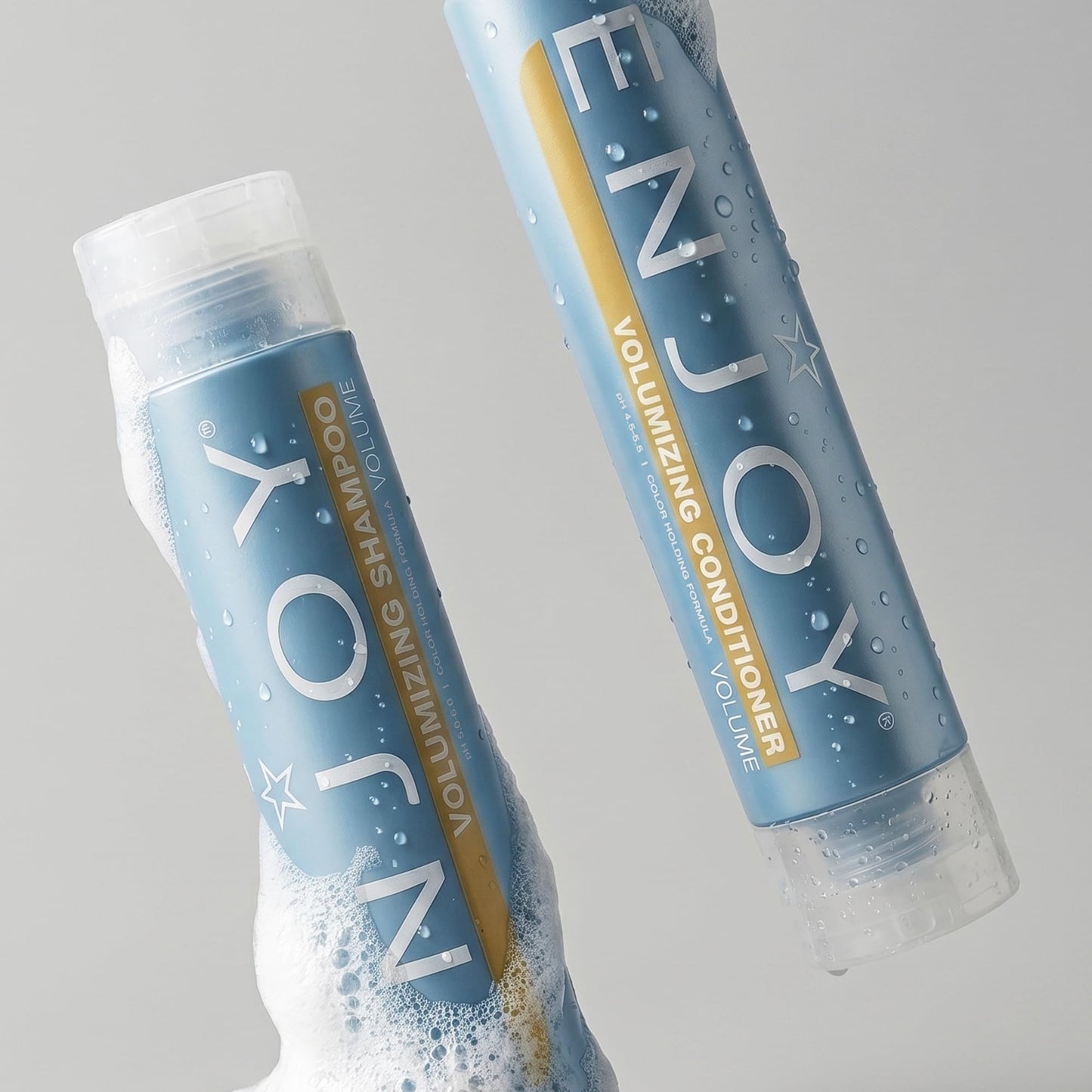 Enjoy Volumizing Shampoo, Weightless Cleanser for Fine and Limp Hair, Adds Remarkable Volume Fullness and Body, pH 5.0–6.0, 10.1 Fl Oz