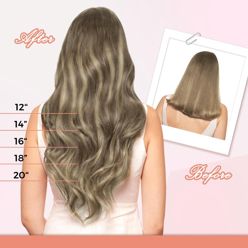 MEI YUAN LIN invisible tape in hair extensions human hair 14Inch 3/8/22 Dark Brown Fading To Brown and Blonde 20pcs 40G remy Hair Extensions PU weft yarn for Party