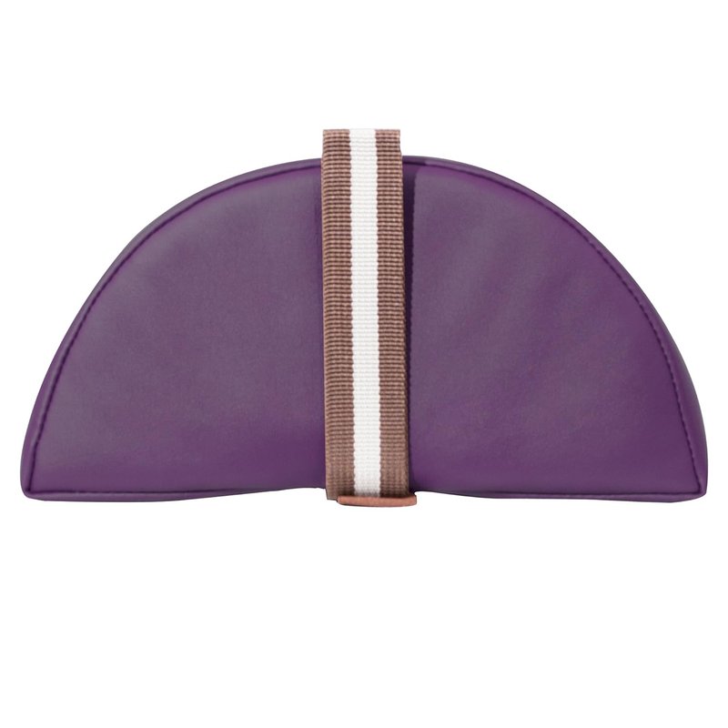 Half Round Bolster Pillow for Massage Tables - 6"x26" Purple Semi-Round Cushion for Yoga & Therapy