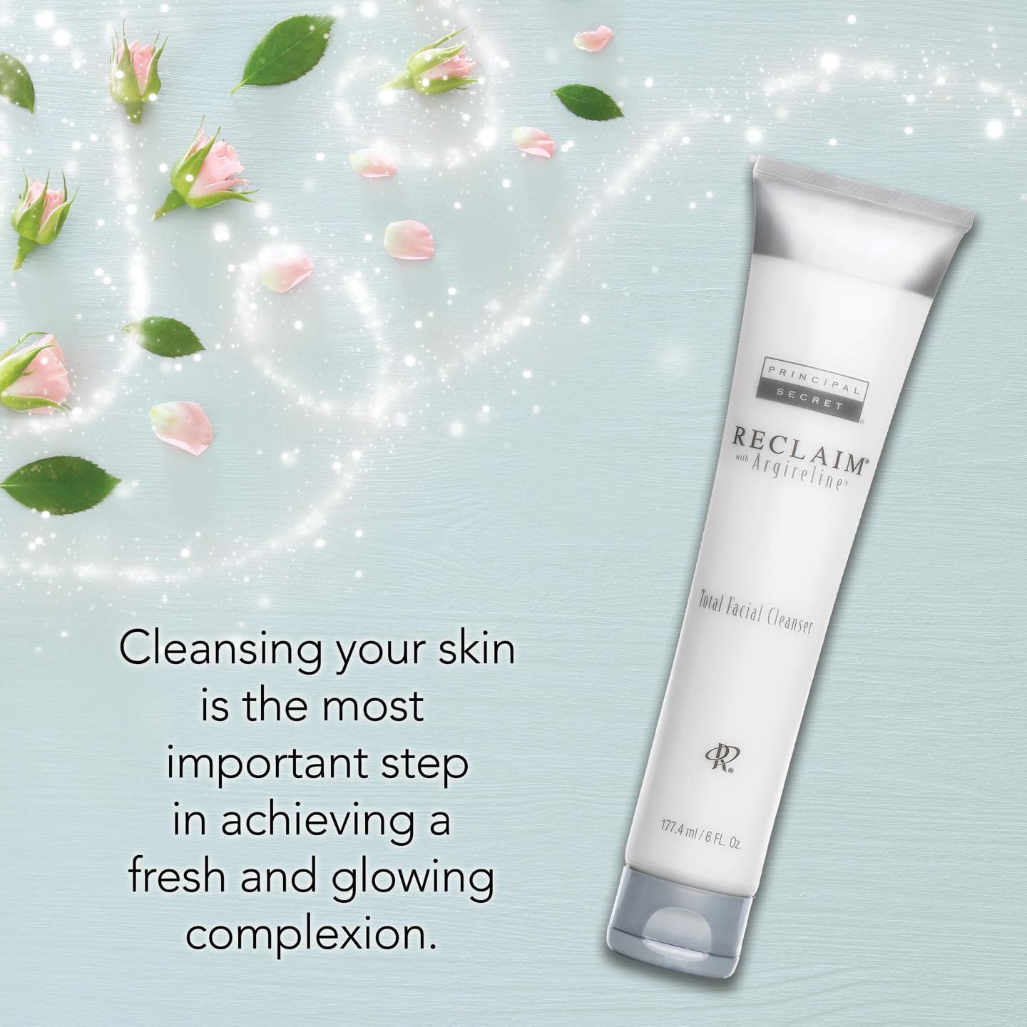 Principal Secret Reclaim Total Facial Cleanser with Argireline Molecular Complex | Anti Aging Face Wash for Women, Removes Makeup, Tones & Preps Skin – 6 oz