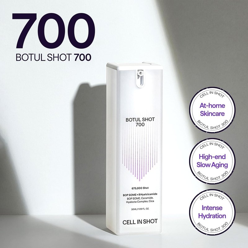 BOTUL SHOT 700 - Korean Microneedling Skin Booster with Centella Asiatica, Hyaluronic Acid and BOP SOME for Daily Pore Tightening. 1.09 fl.oz (30 ml)