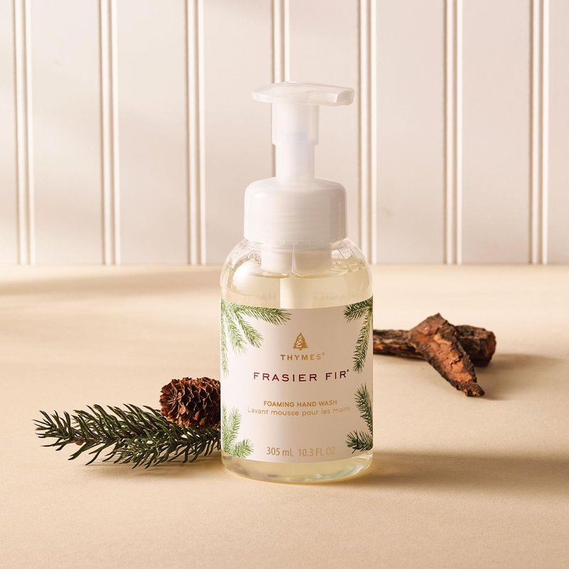 Thymes Foaming Hand Wash - Aloe & Glycerin Soap for Kitchen or Bathroom | Frasier Fir Scent, 10.3 fl oz