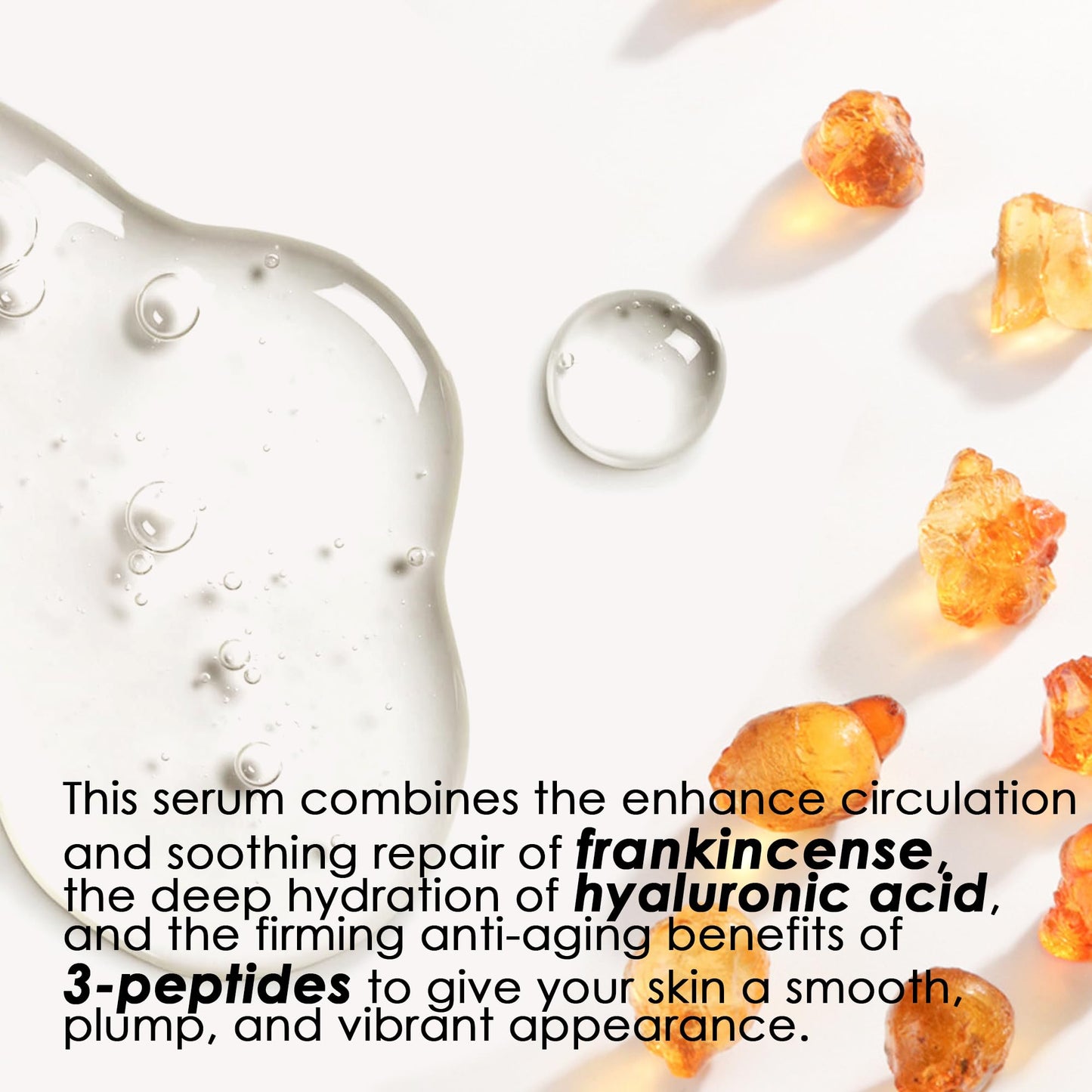 ALMOES Frankincense Face Serums,Women Face Serum for Soothing and Calming Skin,Improve Skin Tone,Firming Skin,Hyaluronic Acid Face Serum,Moisturising Serums Suitable for All Skin Types,30 ML