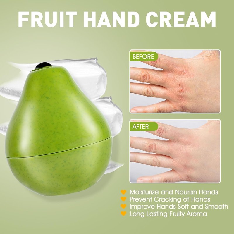 Moisturizing Hand Cream Gift Set - 6 Pack Bulk Lotion for Dry Cracked Hands | Perfect for Baby Showers, Teacher Appreciation, Birthdays, Bridal Showers - 1.06 Oz (Pear)
