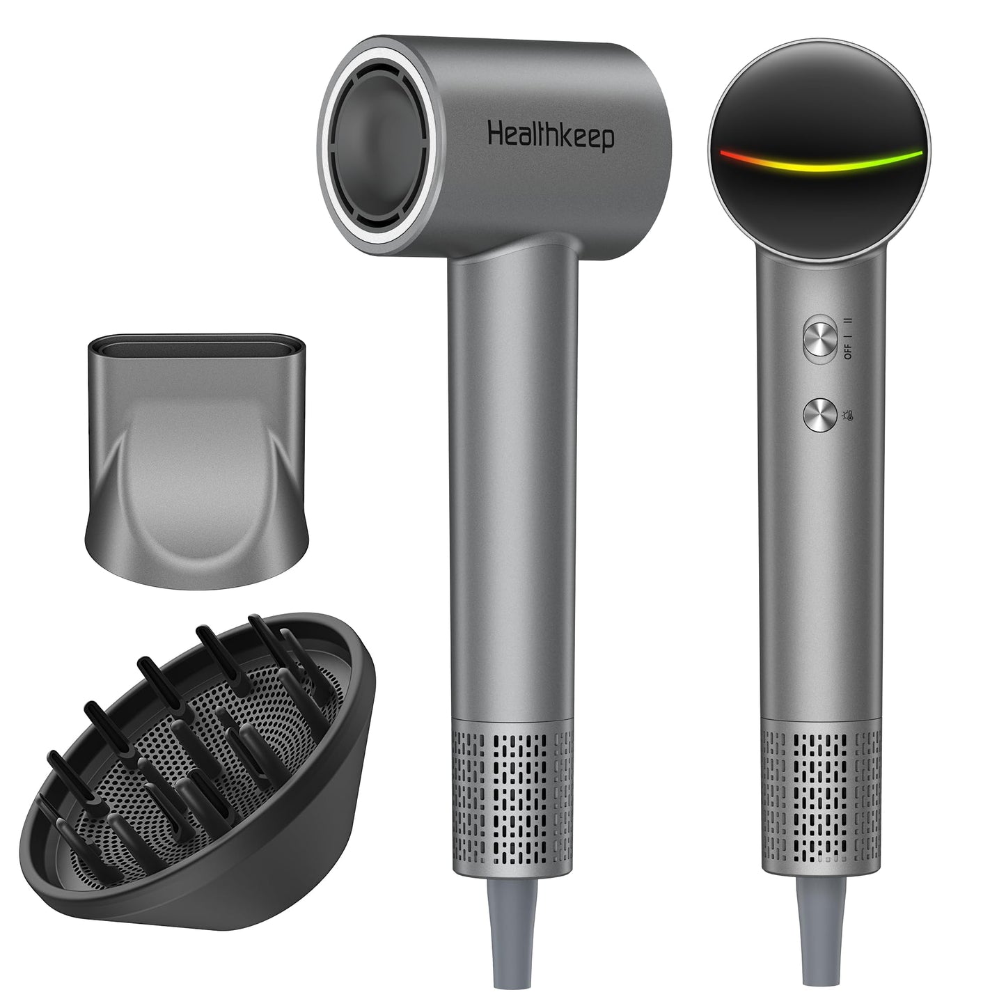 Ultimate Tech Turbo Hair Dryer – 1,500 W Brushless 110,000 RPM Motor • 20 m/s High‑Velocity Airflow • 200M Negative Ion Hydration • Whisper‑Quiet ≤78 dB • Includes Concentrator & Diffuser