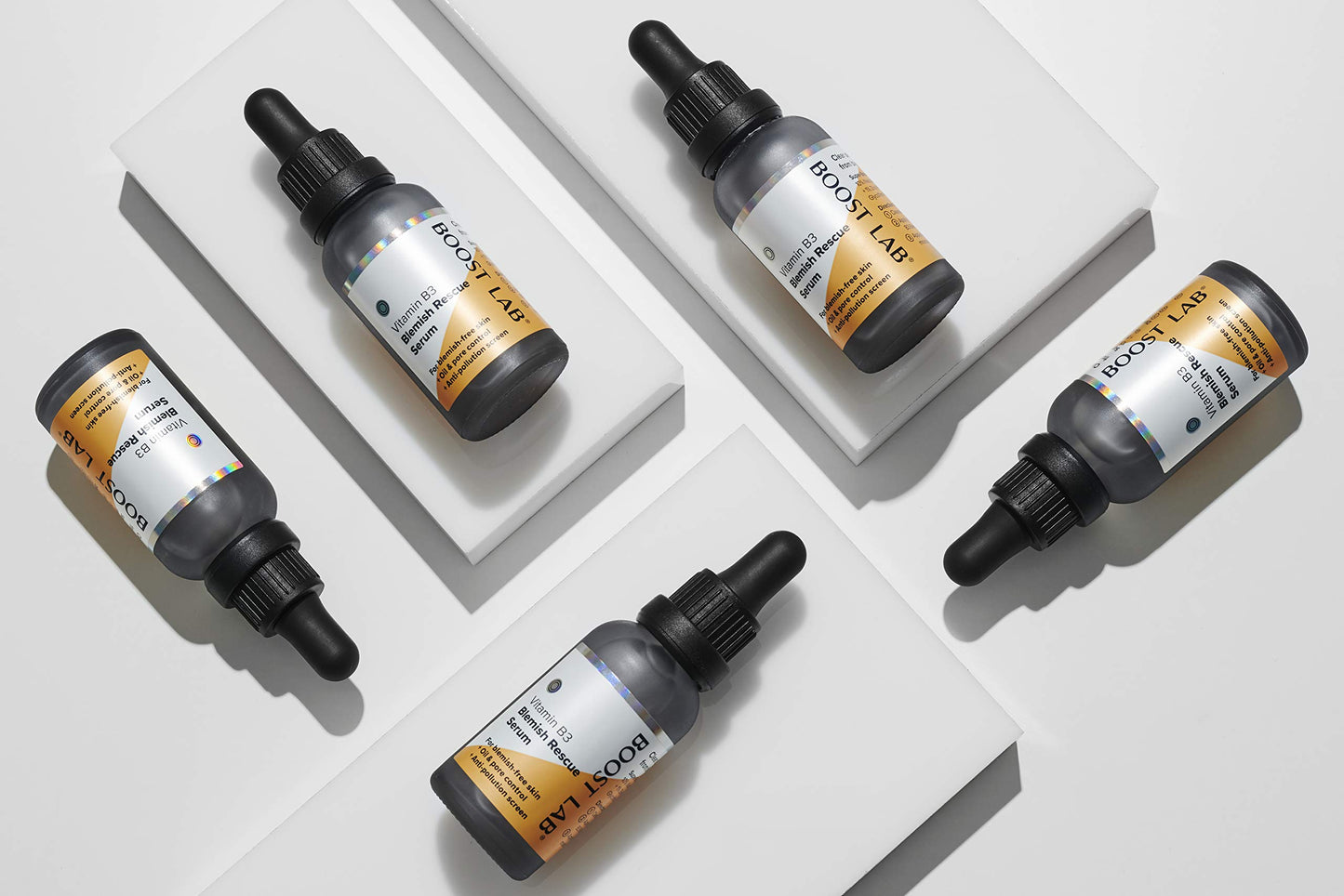 BOOST LAB Vitamin B3 Blemish Rescue Serum - Reduce Skin Blemishes, Acne, Enlarged Pores, Redness and Oily Skin - Simple, Pure & Potent - Paraben, Sulphate, Fragrance & Cruelty Free - 30 ml (1 fl oz)