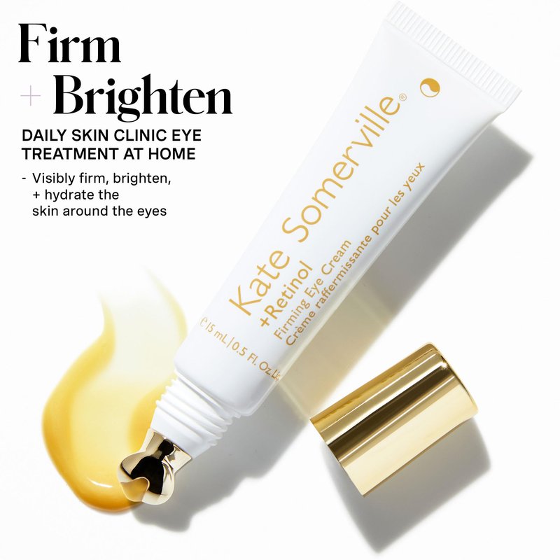 Kate Somerville Retinol Firming Eye Cream – Clinic-Grade Anti-Aging Treatment Proven to Firm, Brighten and Smooth Lines & Wrinkles, 0.5 Fl Oz