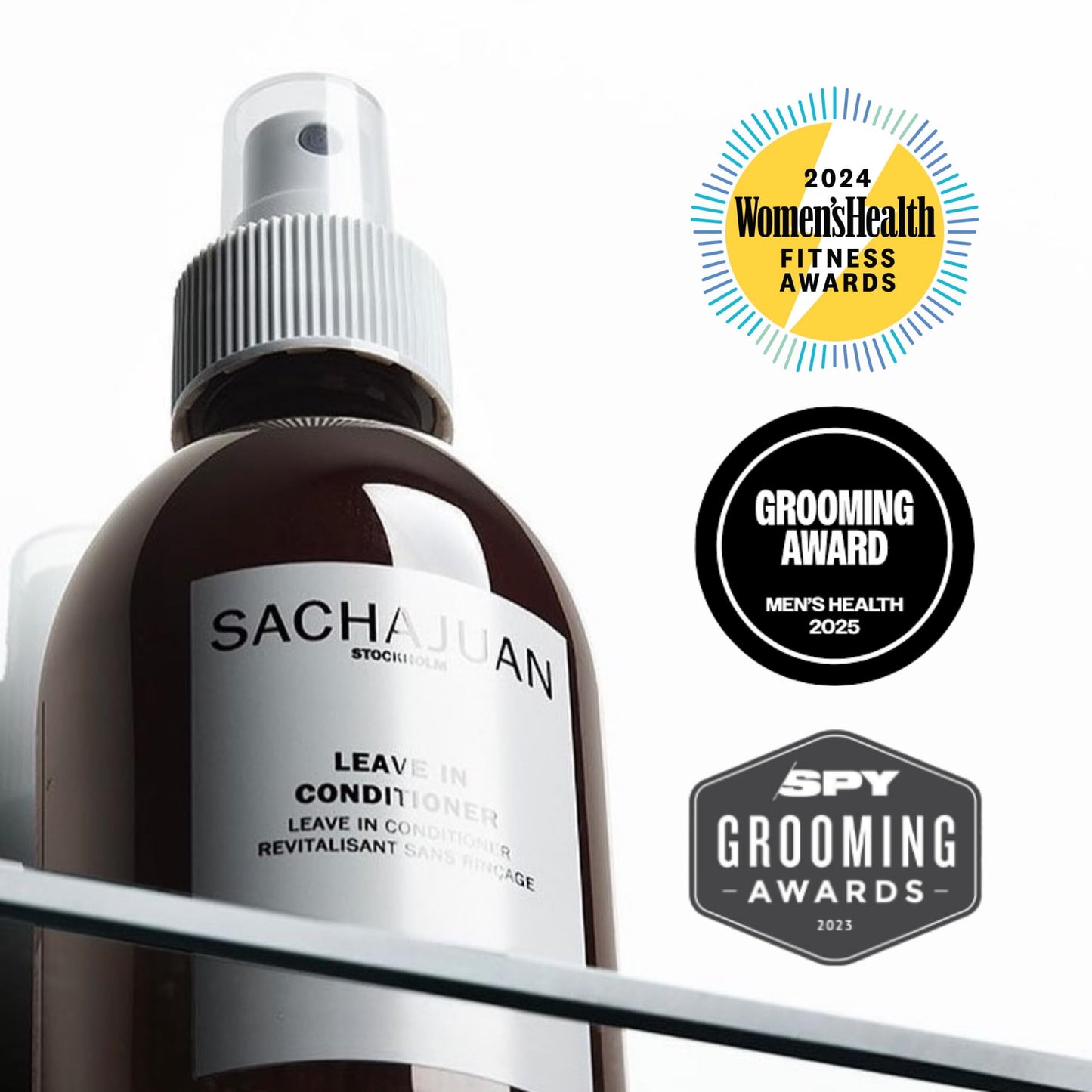 SACHAJUAN Leave-In Conditioner | Lightweight Hydration & Shine with Ocean Silk Technology | Detangles & Conditions | Weightless Care for Fine Hair | Vegan | 3.4 oz