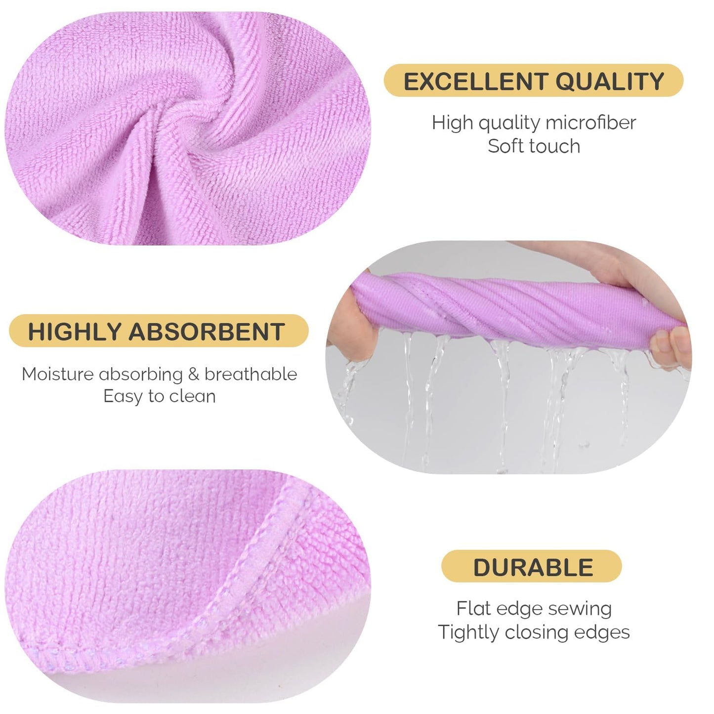 SINLAND Microfiber Face Cradle Covers Large Size Soft and Reusable Non-Stick Massage Headrest Cover Suitable for Any Massage Tables & Massage Chair
