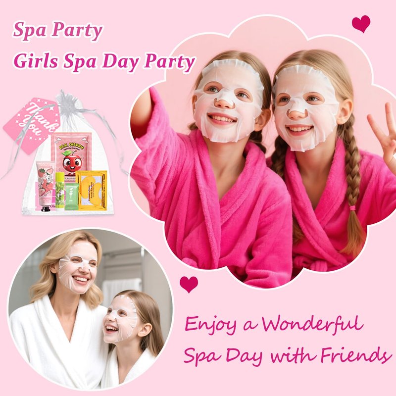 90 PCS Spa Skincare Set for Kids, Spa Party Favors Supplies For Teens 10-12, Include Face Masks,Lip Balm,Hand Cream,Lip Mask,Bulk Gifts,Christmas Stocking Stuffers For Girls Ages 8-12
