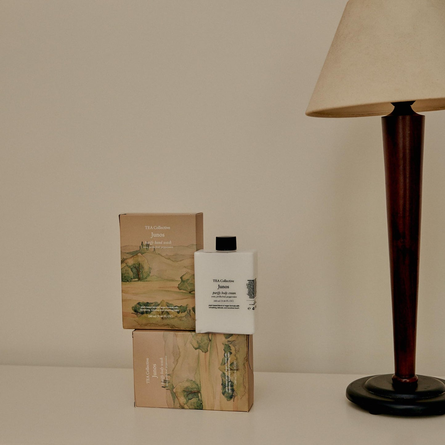 TEA Collective Junos Purify Body Cream | Yuzu, Perilla Leaf, Eucalyptus | 9.46 Fl Oz | Product of Korea