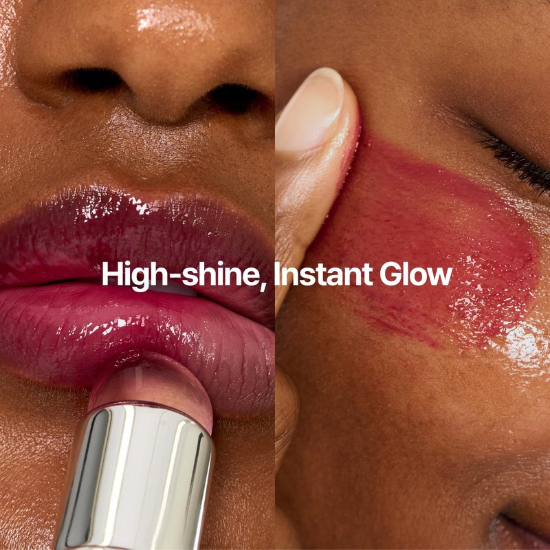 fwee Glowy Jelly Pot + Keychain SET | Dewy Jelly Lip & Blush Color, Tinted Glow Jelly Balm, Dewy Buildable Finish – Mellow Mango (Natural Coral) | 0.14 oz