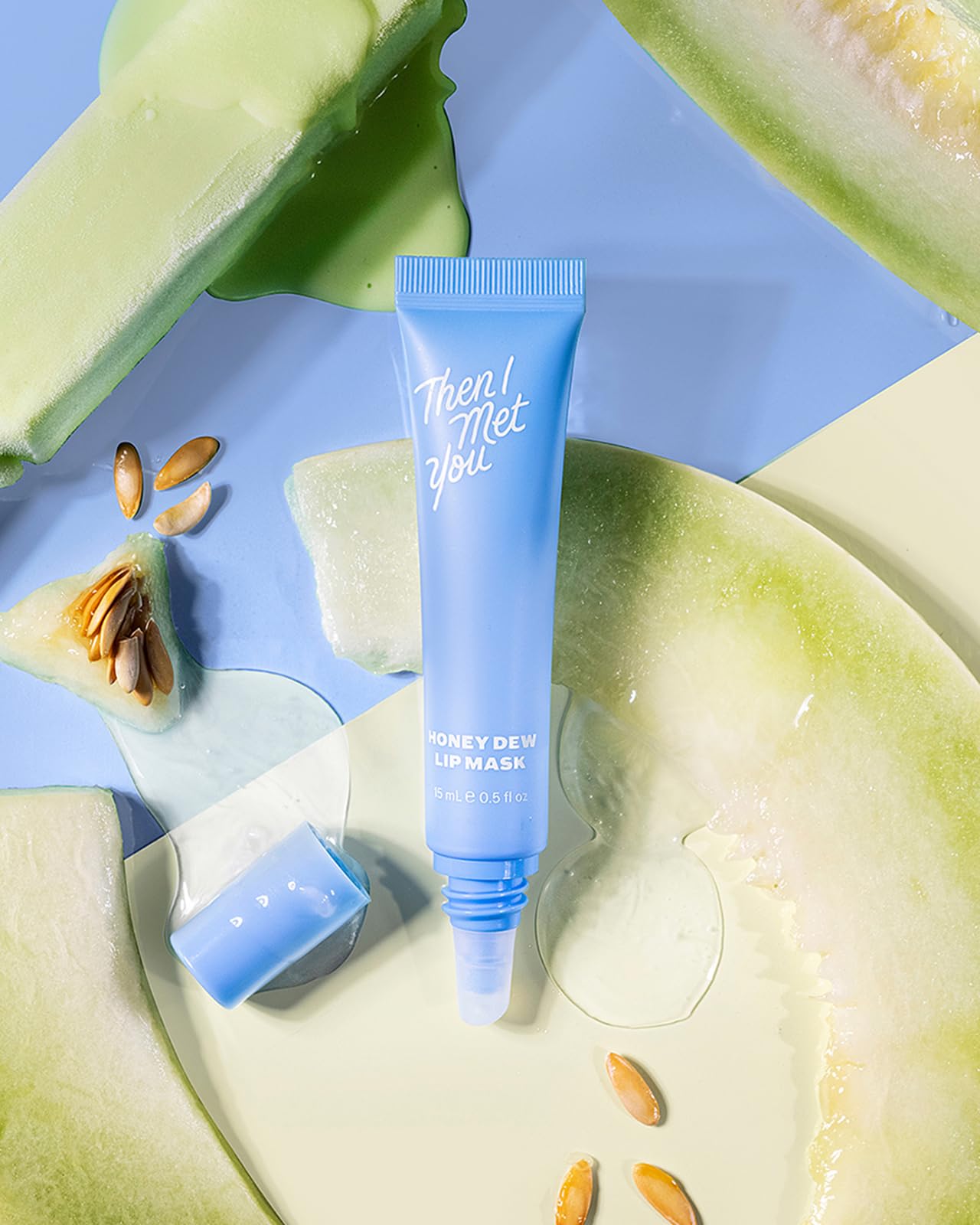 Then I Met You Honey Dew Lip Mask, Nourishing & Moisturizing Lip Mask & Exfoliating Balm with Honeydew, Squalane plus Honey Extract, Korean Skincare, 0.5 oz