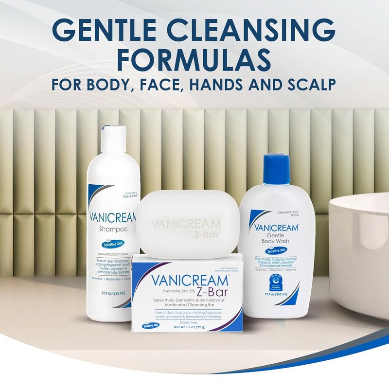 Vanicream Gentle Body Wash - Sensitive Skin Formula | 12 fl oz - No Common Irritants