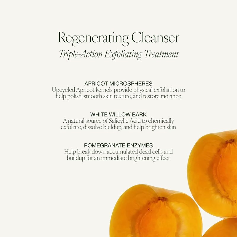 Tata Harper Regenerating Cleanser - Daily Exfoliating Face Wash | Natural Skincare, 4.2 Fl Oz