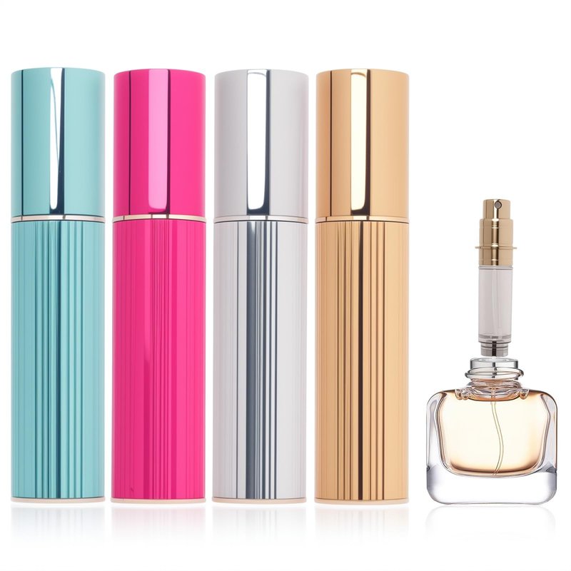 VZYUVY 4 Pcs Refillable Perfume Bottle Travel, Perfume Travel Atomizer, Mini Cologne Dispenser for Women Men