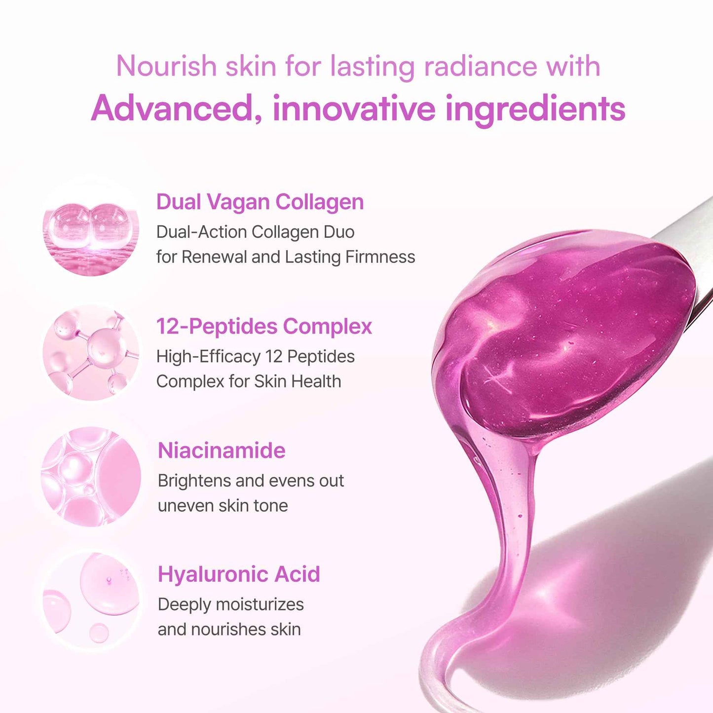 Ruminae Bouncy Eye Serum | Dual Collagen + Peptide for Firm, Hydrated, and Bright Under Eyes | Korean Lightweight Jelly Texture | Puffiness & Dark Circle | Fragrance-Free, Sensitive Skin Safe | 30 ml