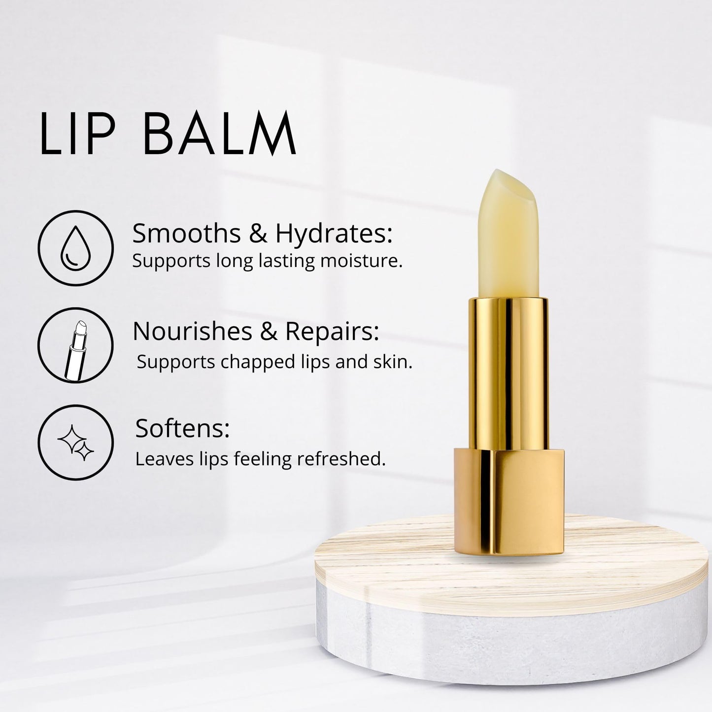 êb être belle Cosmetics Lip Protector Balm, Skin Care for Women, Long Lasting Lip Moisturizer with Shea Butter, Beeswax, Royal Jelly & Natural Oils, Make Up Essential, Travel Friendly, Clear, 4.6 mL