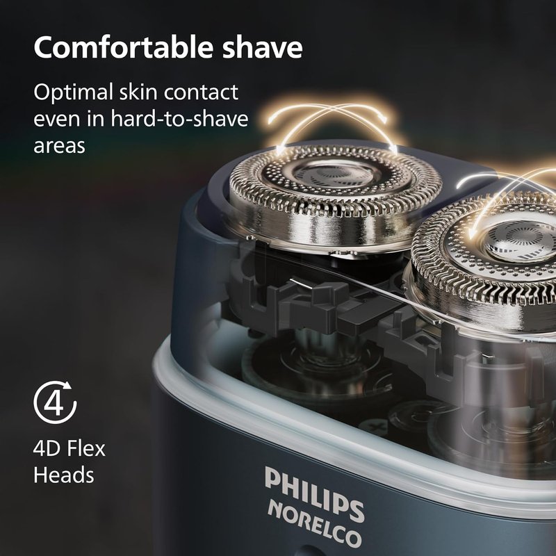 Philips Norelco Shaver 700 Series - Electric Shaver with Lift & Cut System, Dual Steel Blades | Wet & Dry, Travel Case, Model S794/94