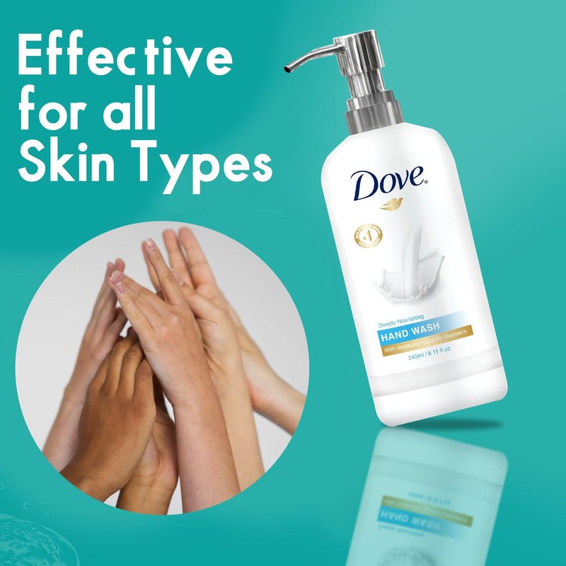 World Amenities Dove Hand Wash - Long Lasting Deep Moisturizer Hand Wash for Sensitive Skin