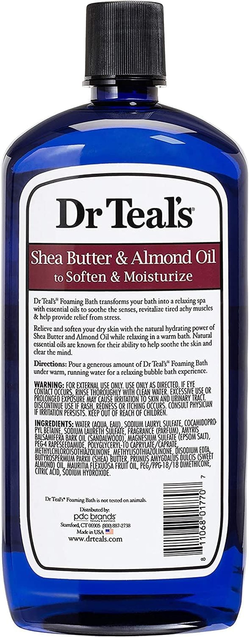 Dr Teal's Foaming Bath Combo Pack - Moisturizing Shea Butter & Almond Oil | Glow & Radiance with Vitamin C, 68 fl oz