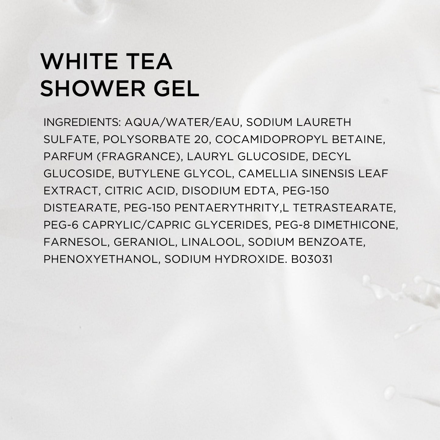 Elizabeth Arden White Tea Pure Indulgence Bath and Shower Gel for Women, 13.5 oz
