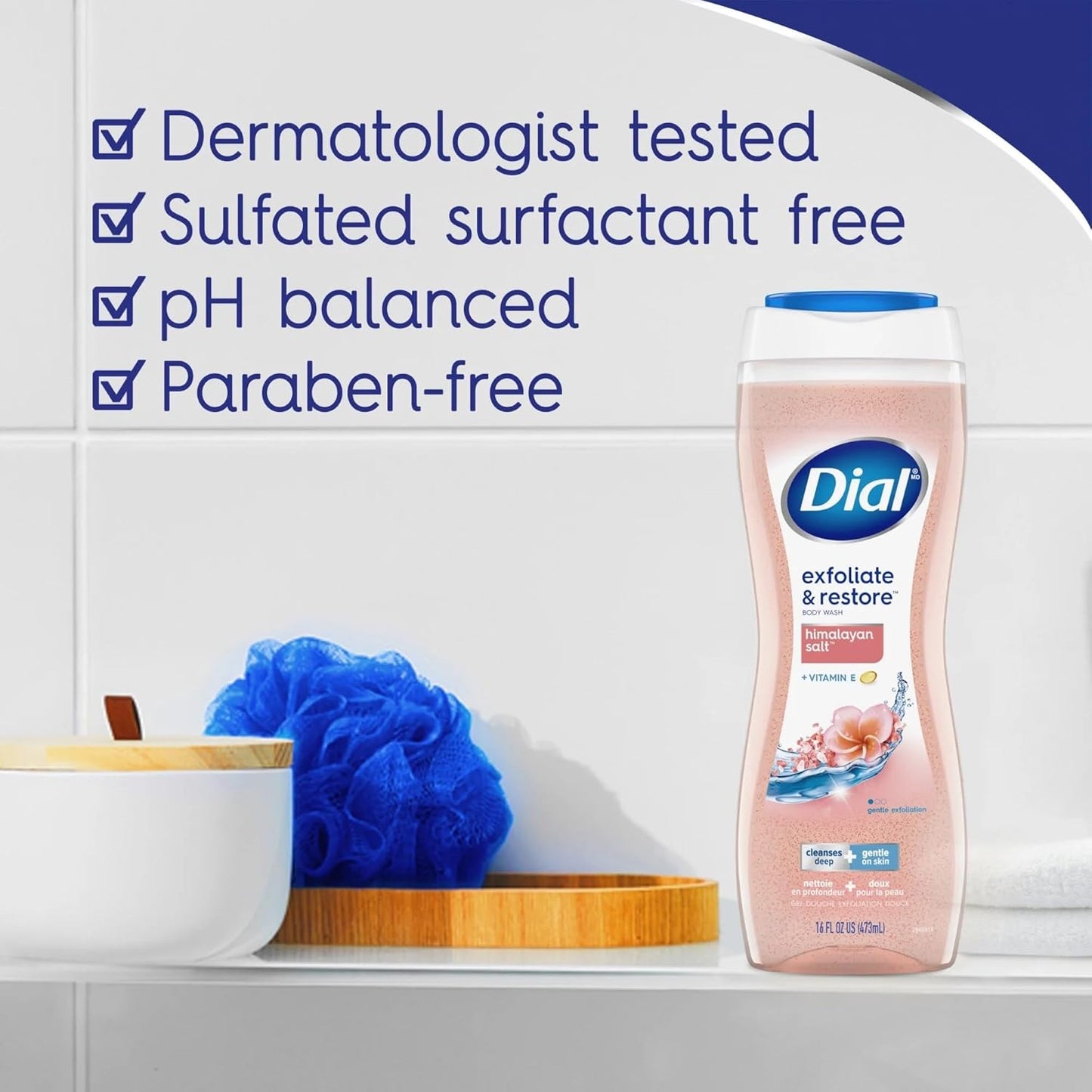 Dial Enriching Body Wash - Himalayan Salt | 16 oz | Pack of 4