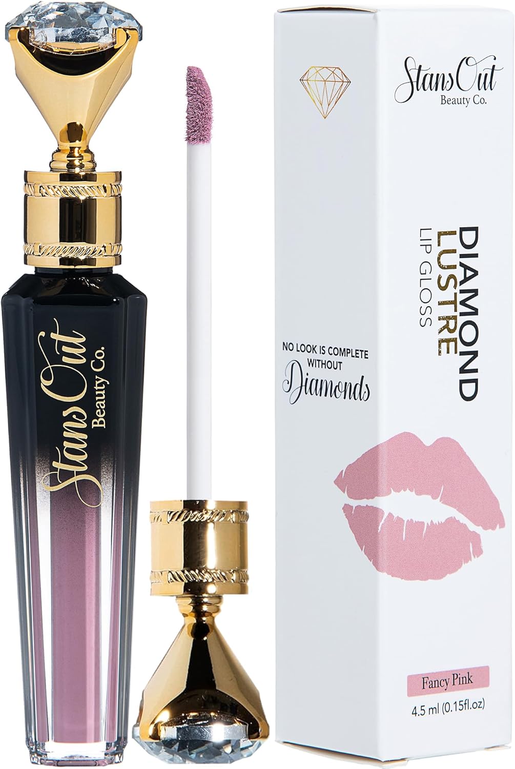 Diamond Lustre Pink Hydrating Lip Gloss - Moisturizing Butter-Smooth Colors | Naturally Plump & Glossy Finish