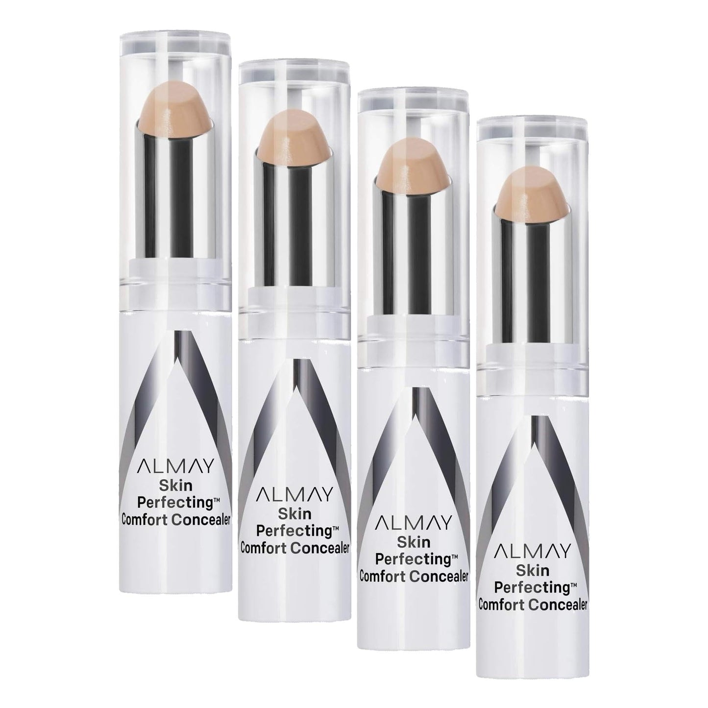 Almay Skin Perfecting Comfort Concealer, Hypoallergenic, Cruelty Free, Fragrance Free, Dermatologist Tested, Fair (Pack of 4)