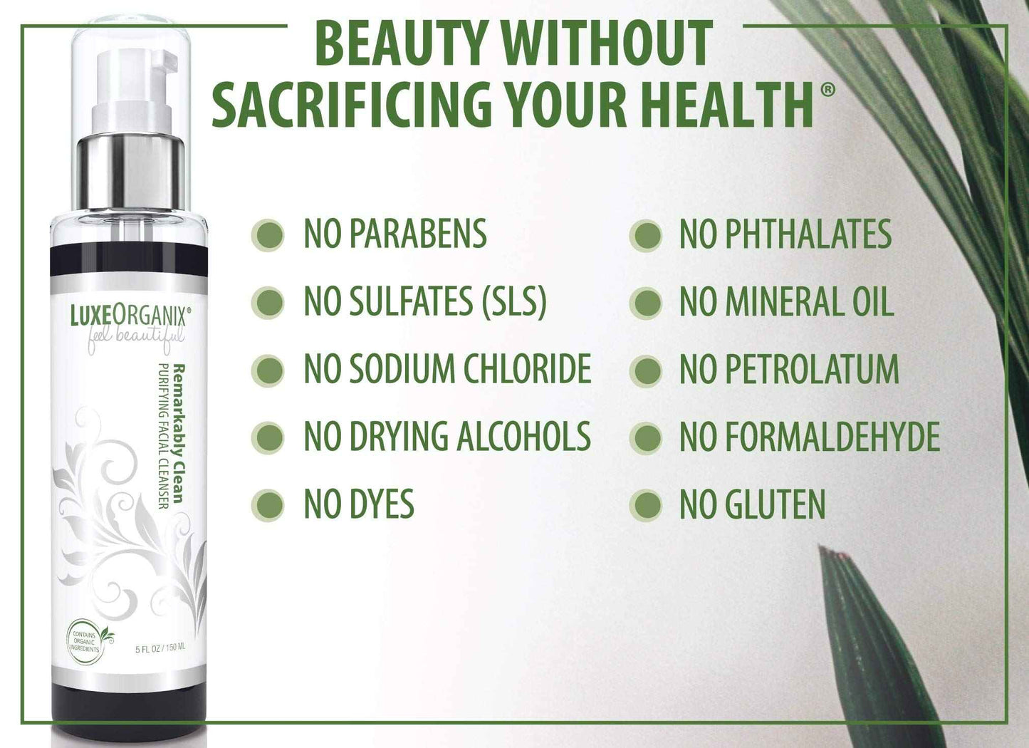 LuxeOrganix Purifying Organic Face Wash for Oily Skin with Bamboo Charcoal, Vitamin C, Aloe Vera, and Silicone Scrubby (5 oz)