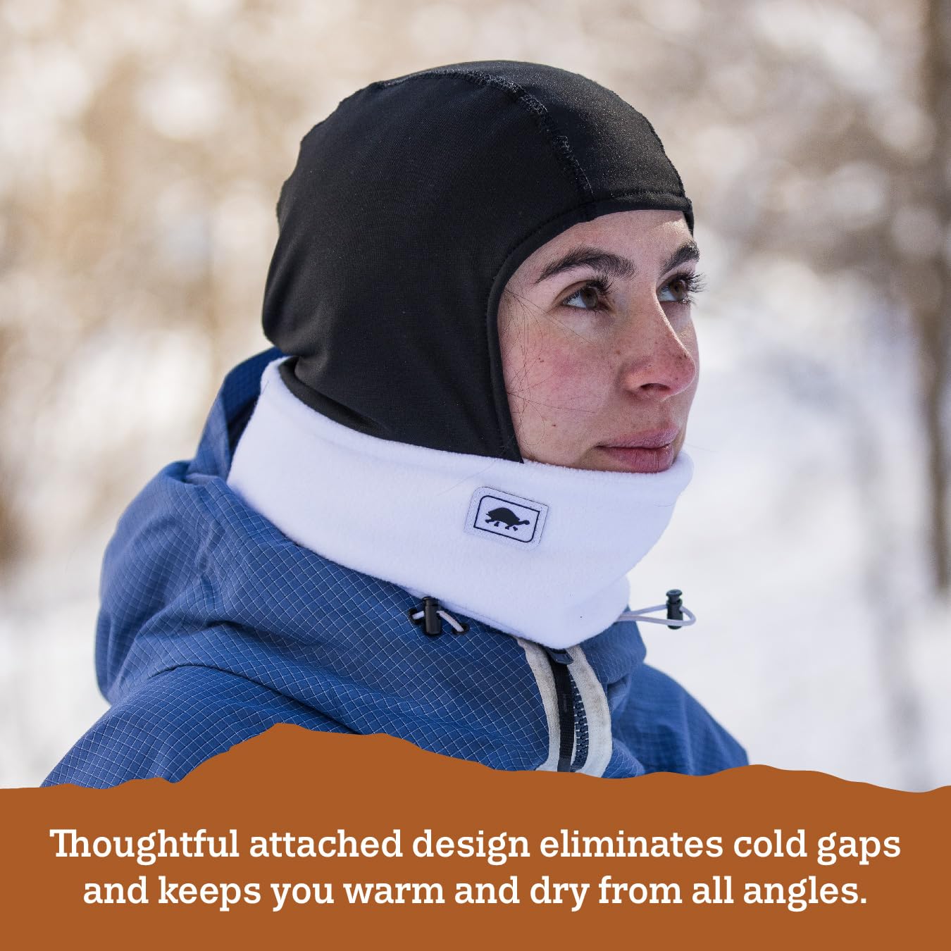 Turtle Fur Shellaclava Chelonia 150 Fleece Neck Warmer Helmet Liner Winter Balaclava Hood, Navy