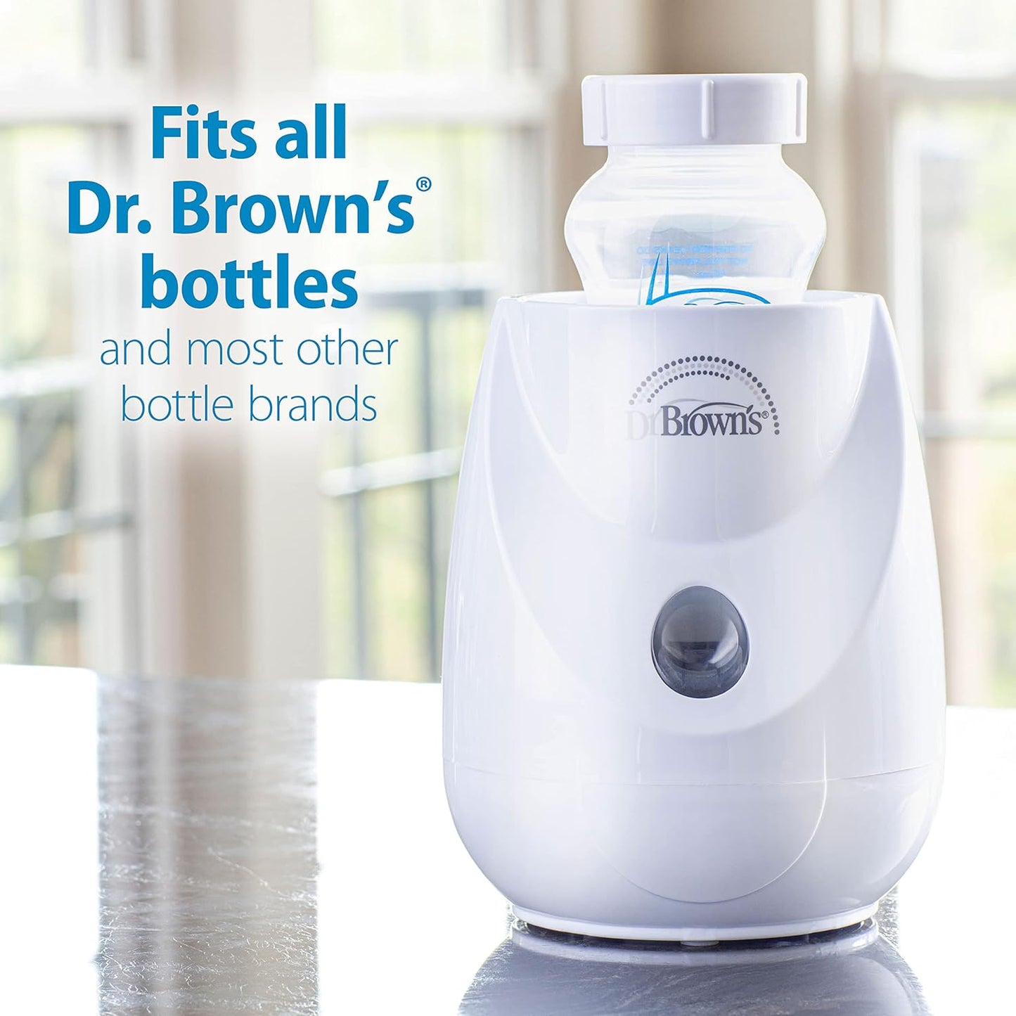 Dr. Brown's Baby Bottle Warmer & Sterilizer - BPA-Free Plastic | Fast Heating for Bottles & Food Jars