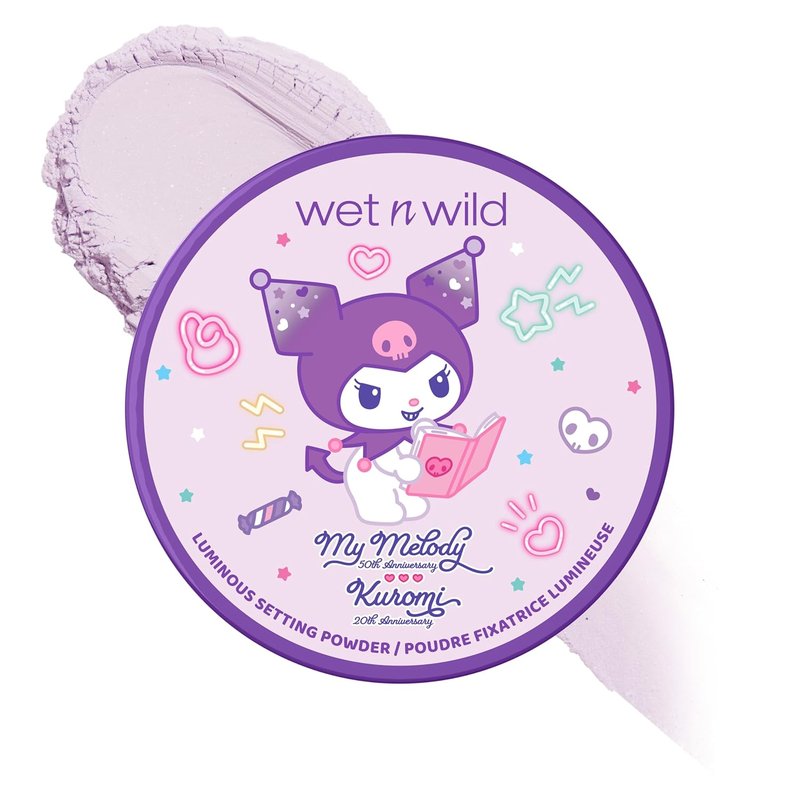 My Melody & Kuromi Luminous Loose Setting Powder - Moody Cutie | Lightweight Finish
