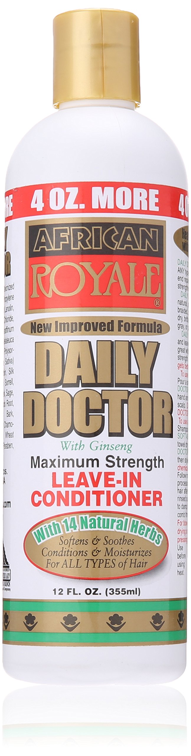 African Royale Daily Doctor Maximum Strength Leave-in Conditioner, 12 Oz