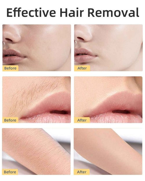 nvxigac Facial Hair Removal for Women, Painless Womens Facial Hair Remover with 2 Replacement Heads, Lipstick-Sized, USB Rechargeable, for Upper Lip/Cheeks/Chin/Peach Fuzz/Mustache (White)