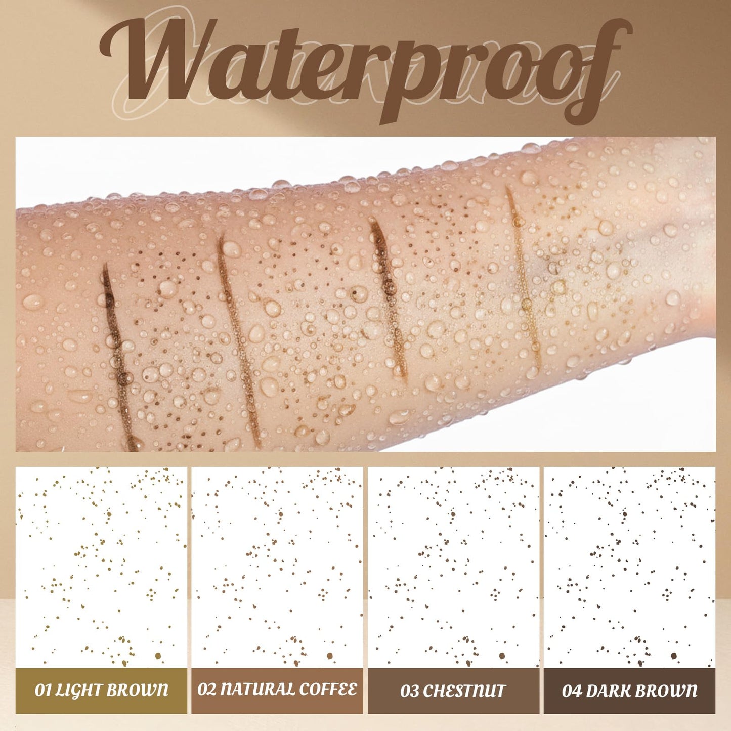 Janwana Freckle Pen Lifelike Natural Freckle Makeup Waterproof & Smudge Proof 2PCS Long Lasting Freckle Faux Looking Freckle Pencils - Light Brown + Natural Coffee