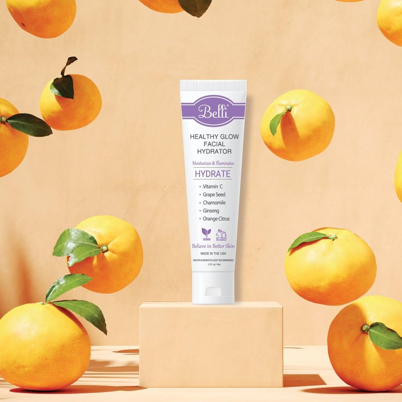 Belli Skincare Healthy Glow Facial Hydrator | Vitamin C Moisturizer for Oily, Dry & Sensitive Skin - Pregnancy Safe, 1.5 Fl Oz
