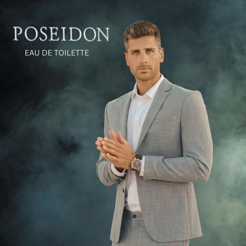 Instituto Espaol Poseidon Gold Gift Set for Men, Travel Size Eau de Toilette and After Shave Spray, 3.4 fl oz Each (100 ml), Sophisticated and Harmonious Fragrance