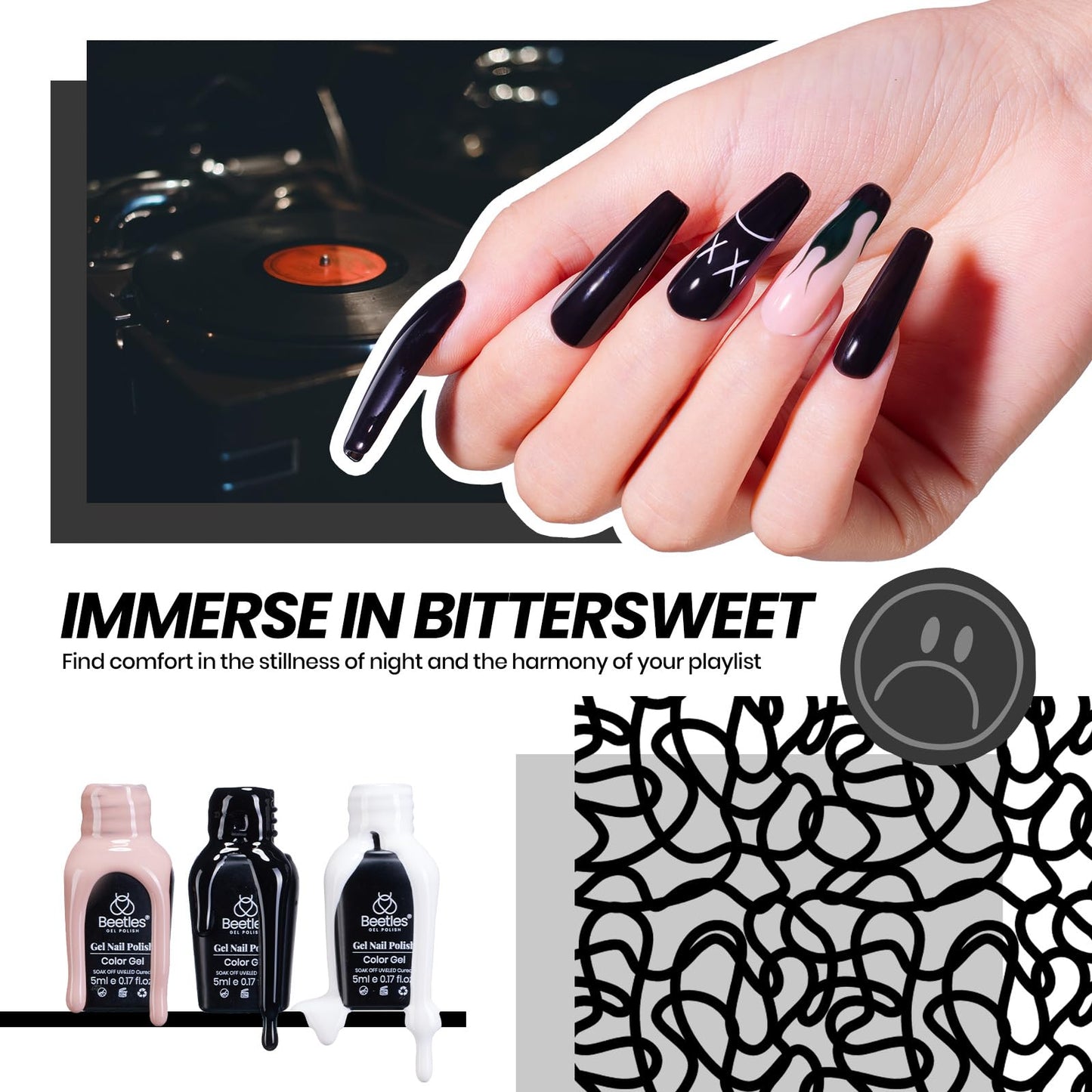 Beetles 69 Pcs Gel Nail Polish Kit with U V Light - 35 Colors Gel Polish Nail Kit with with Base & Glossy Top Coat Soak Off DIY Salon Beginner-friendly Manicure Nails Stuff Gifts for Women