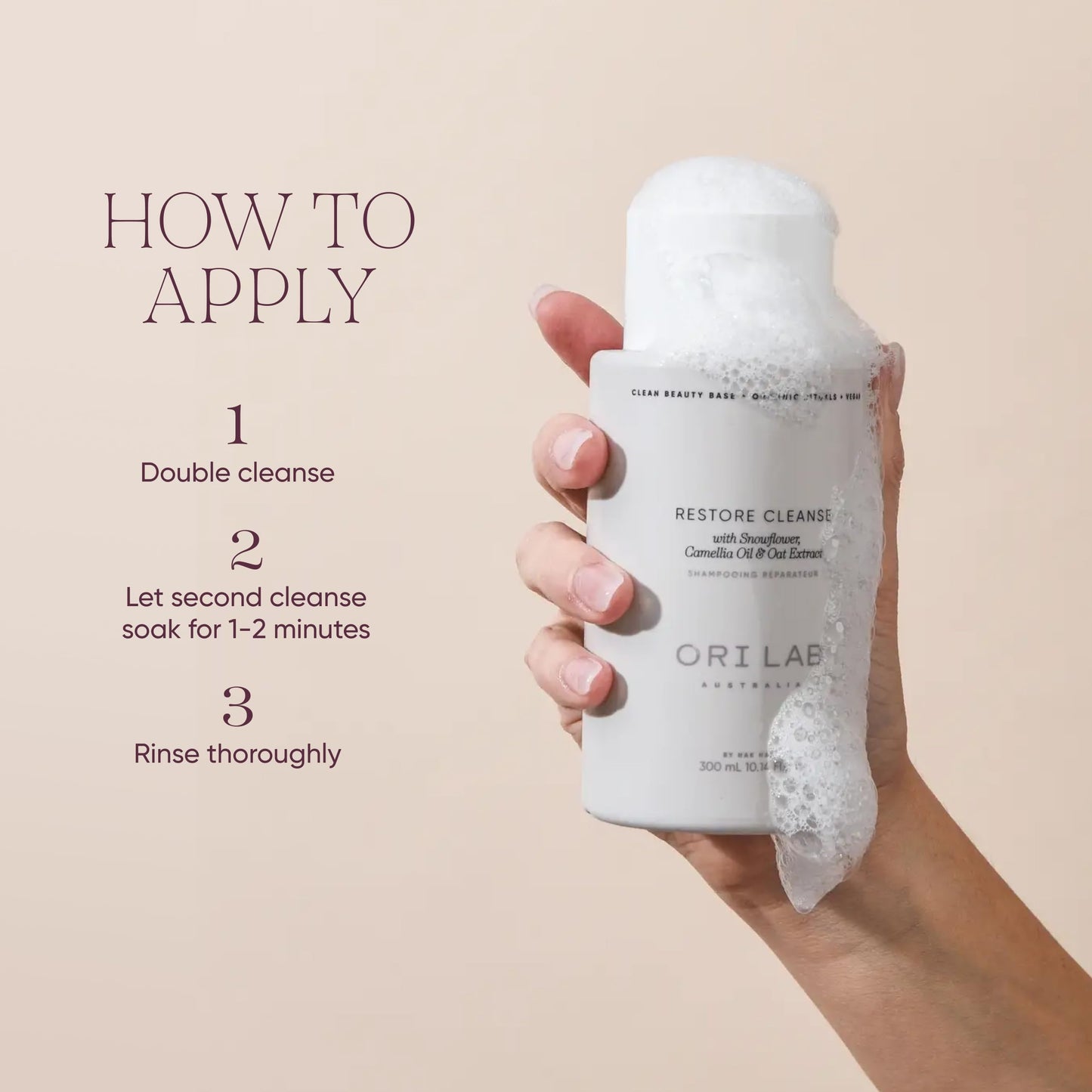 ORI LAB Restore Cleanse 300ml