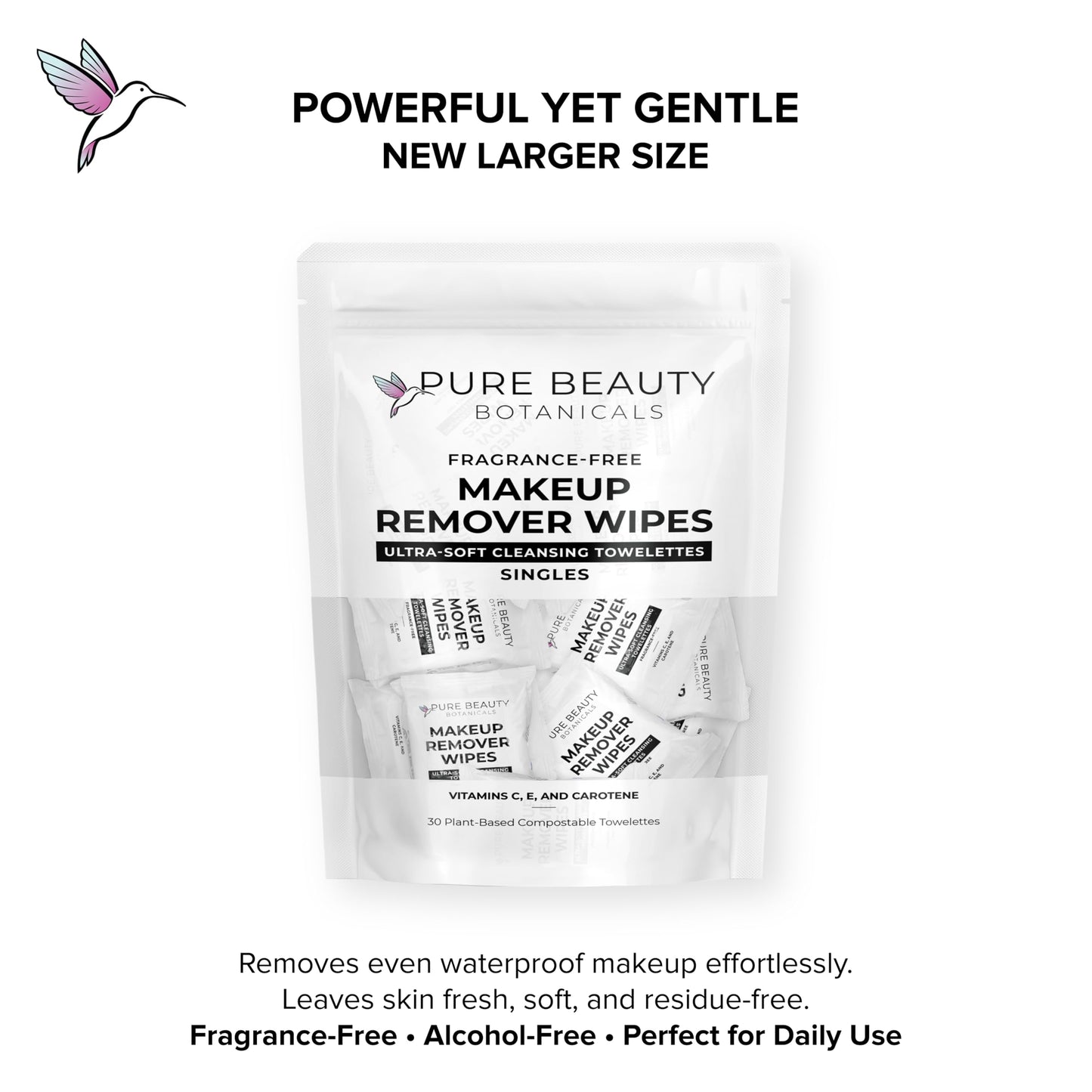 Pure Beauty Botanicals Makeup Remover Wipes